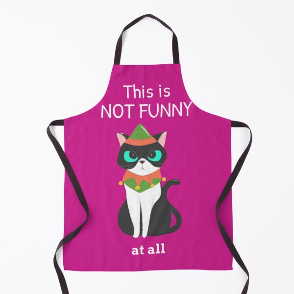 Item preview, Funny Black Cat Meme -This Not Funny at All designed and sold by Aladdin96.