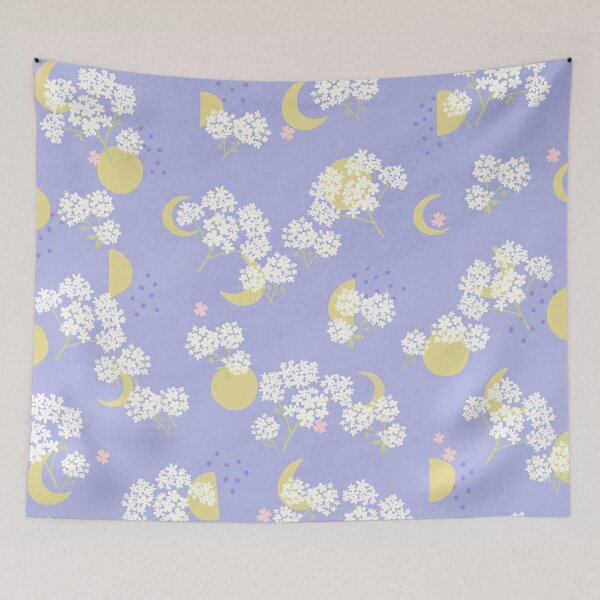 Artikelvorschau, Moon.Flowers.Baby's Breath entworfen und verkauft von SoulLiving.