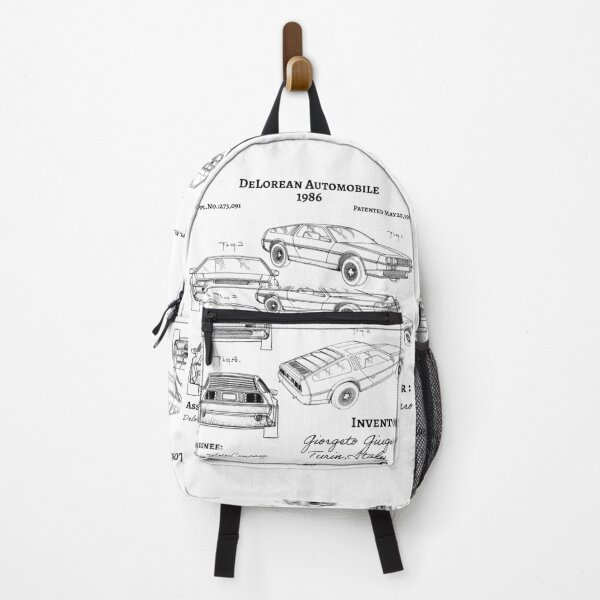 Item preview, DeLorean Automobile 1986 Patent Poster, DeLorean Car Patent illustration designed and sold by anodyle.
