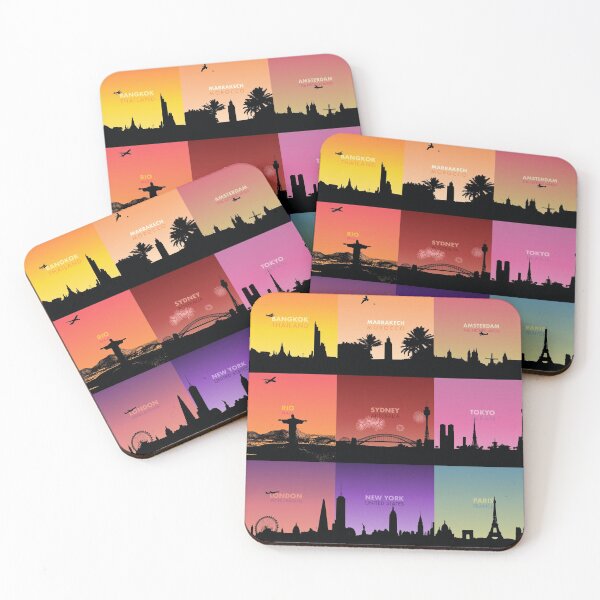 Item preview, Beautiful City Skylines Of The World - Travel Gift designed and sold by PilgrimageShop.