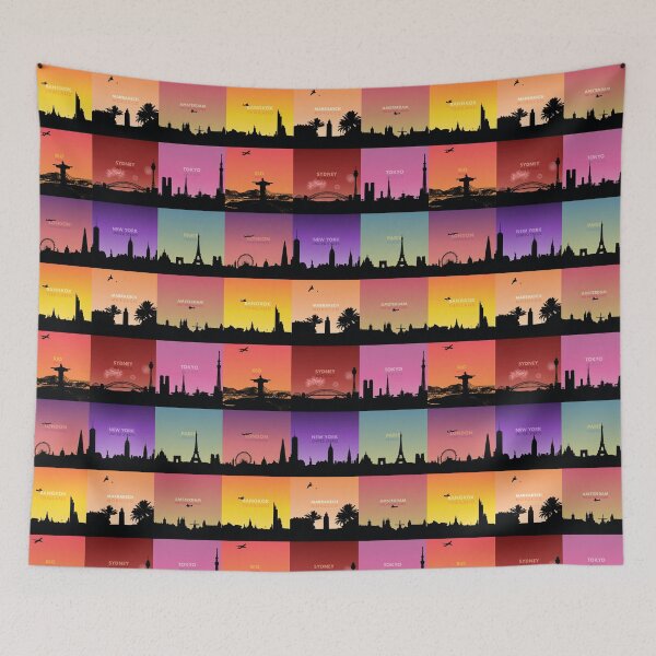 Item preview, Beautiful City Skylines Of The World - Travel Gift designed and sold by PilgrimageShop.