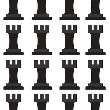 Artwork thumbnail, Chess Pattern- Rook by Faheem19