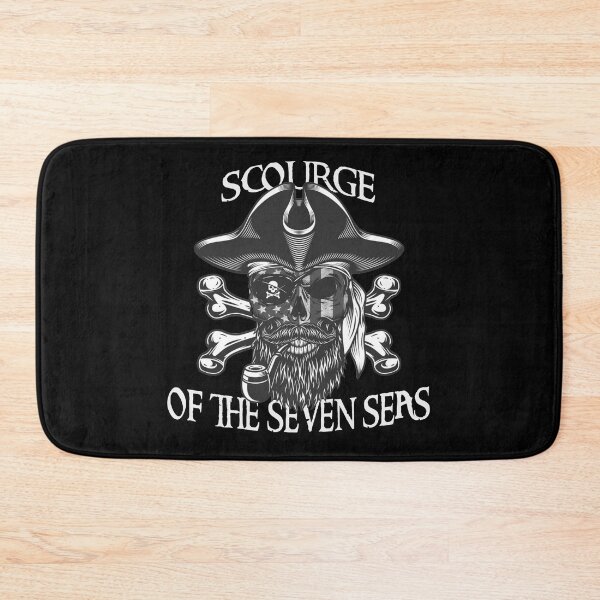 Item preview, Scourge of the seven seas bearded pirate logo designed and sold by grmcclure.