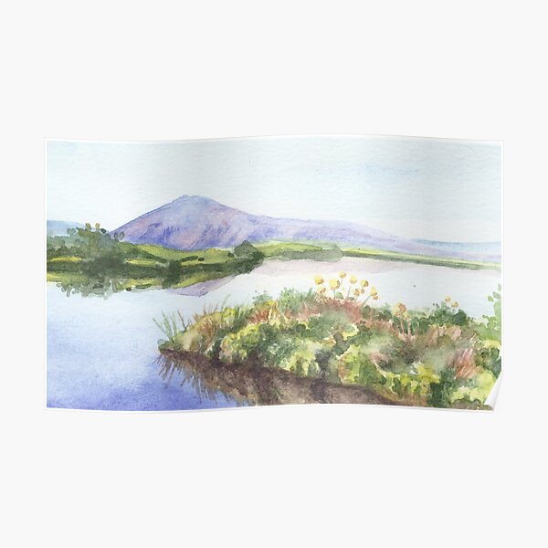 Summer view of Iceland Poster