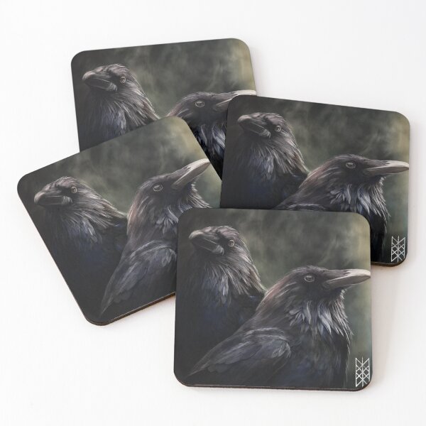 Item preview, Odin's Crow - Huginn & Muninn designed and sold by Inner-Spirit.