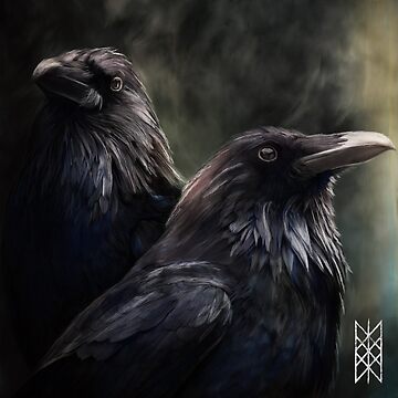 Hugin and Munin - Spirit Ravens of Odin T-Shirt