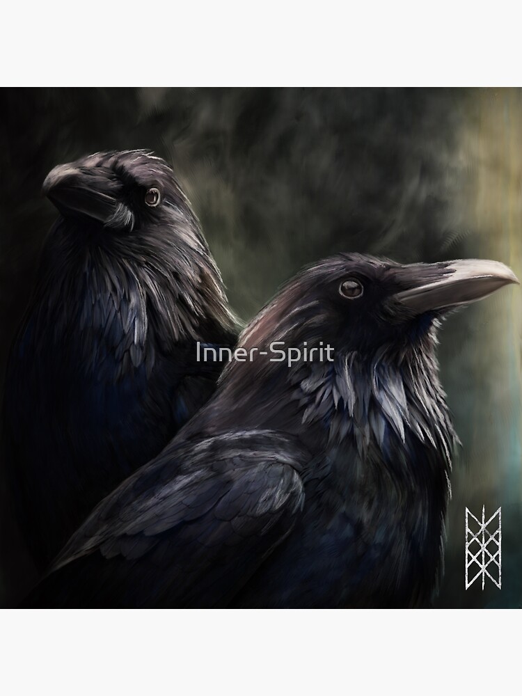 Hugin and Munin - Spirit Ravens of Odin T-Shirt