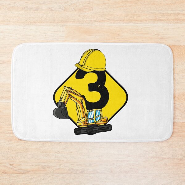 Item preview, Excavator 3 years kids 3rd birthday gift idea designed and sold by LuminOrb.