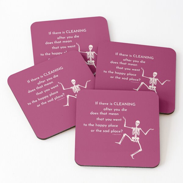 Item preview, After You Die Skeleton Halloween Cleaning Humor designed and sold by SavvyCleaner.