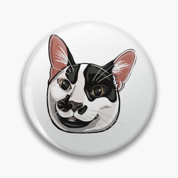 Item preview, Black and white cat designed and sold by Colonels  Basement.