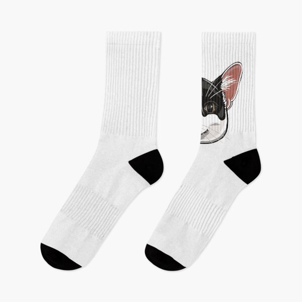 Item preview, Black and white cat designed and sold by Colonels  Basement.