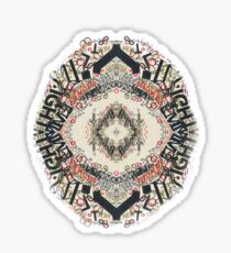 Radial Typography Sticker
