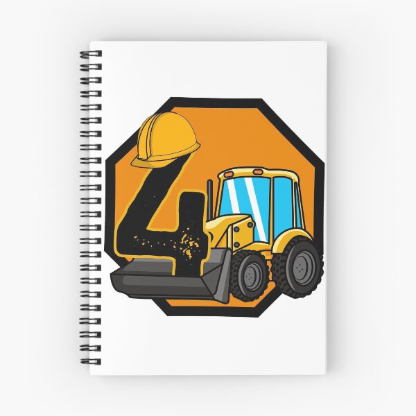 Item preview, Backhoe children's 4th birthday 4 year excavator designed and sold by LuminOrb.