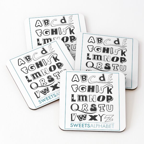 Item preview, Sweets alphabet A to Z designed and sold by BlimeyPrints.