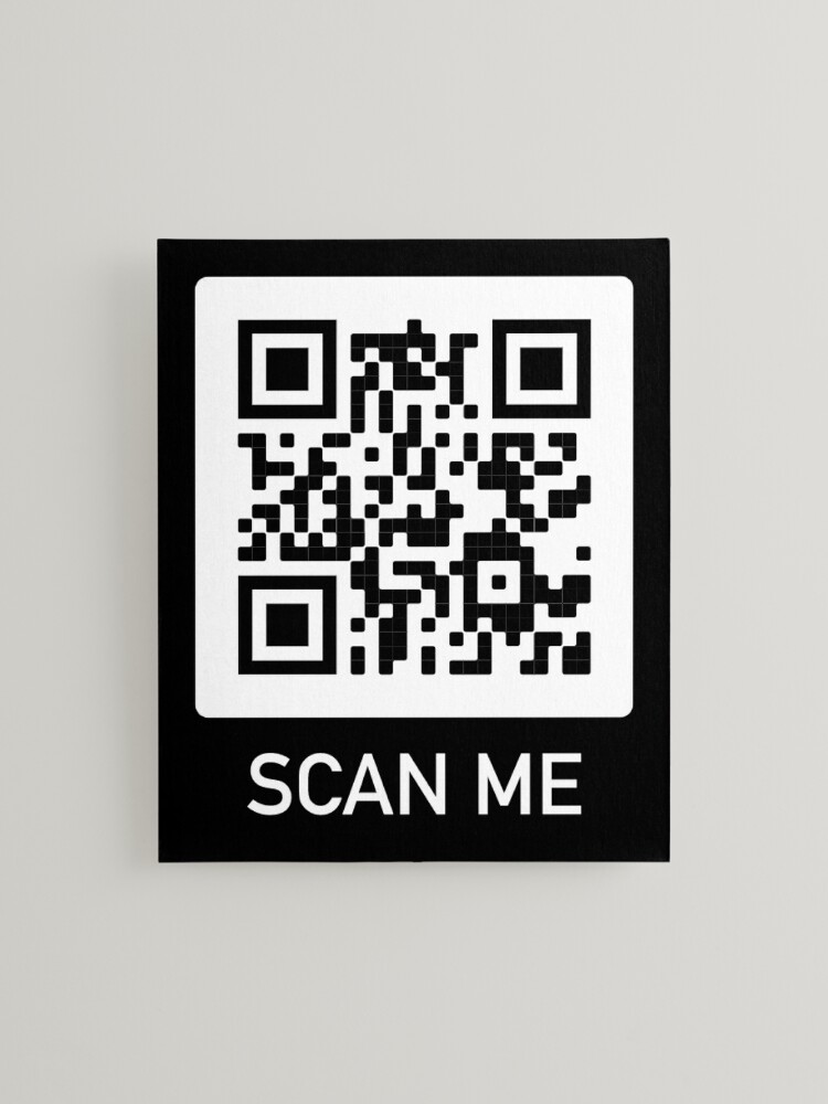 Rickroll qr Please scan for directions joke meme Photographic Print for  Sale by Captain-Jackson