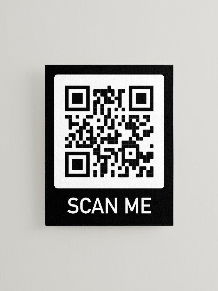 Rickroll qr Please scan for directions joke meme Photographic Print for  Sale by Captain-Jackson