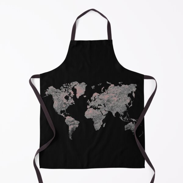 Item preview, World Map Rose Gold Pink Vintage designed and sold by MousaObaid.