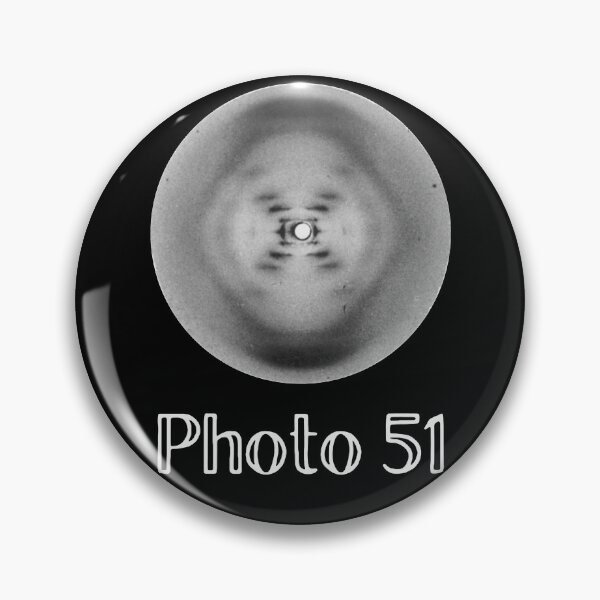 Item preview, Photo 51  X-ray diffraction of DNA by Rosalind Franklin, Raymond Gosling Nature Women in STEM science black designed and sold by labstud.