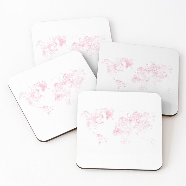 Item preview, Copy of World Map Rose Gold Pink Vintage designed and sold by MousaObaid.