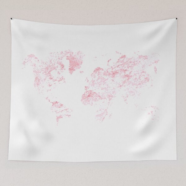 Item preview, Copy of World Map Rose Gold Pink Vintage designed and sold by MousaObaid.