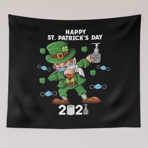 Item preview, St Patrick's Day Dabbing Leprechaun In A Mask Boys Kids 2021 T-Shirt designed and sold by davidcgonzale.