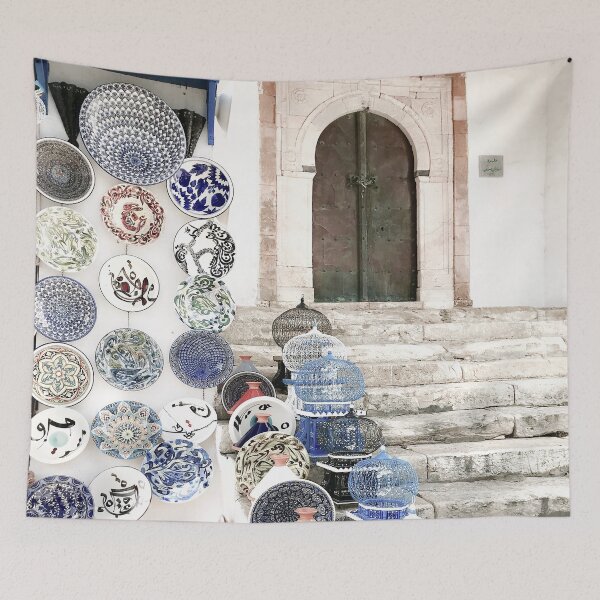 Item preview, Tableware and souvenirs in Sidi Bou Saïd, Tunisia designed and sold by Melissa Peltenburg.