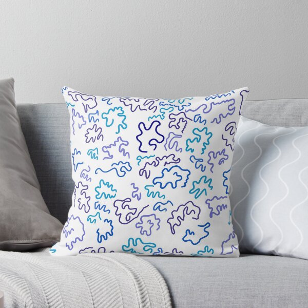 Item preview, Abstract Squiggle Art - BLUE PURPLE designed and sold by beccaamac.