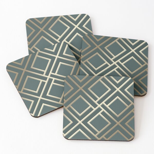 Item preview, Green Diamond and Gold Design Patten designed and sold by AMS-ART.
