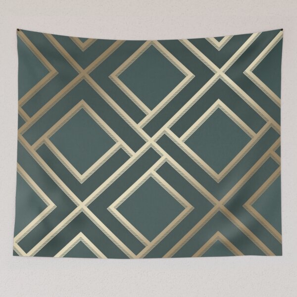 Item preview, Green Diamond and Gold Design Patten designed and sold by AMS-ART.
