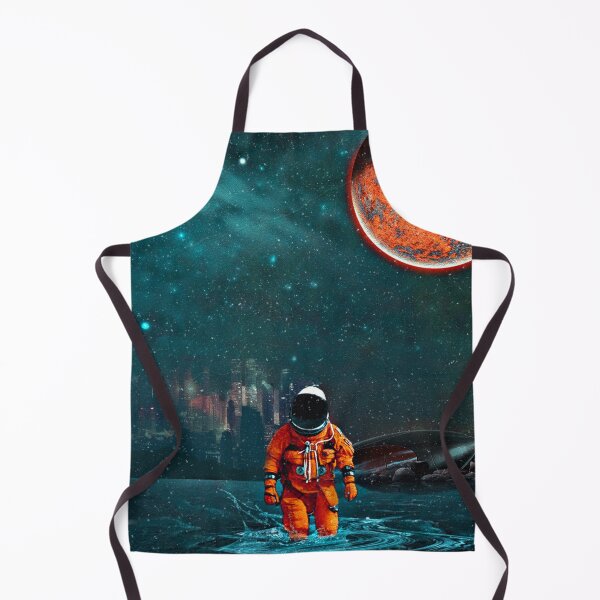 Item preview, Astronaut Crash Landing on Alien Planet with Orange Moon designed and sold by orionlodubyal.