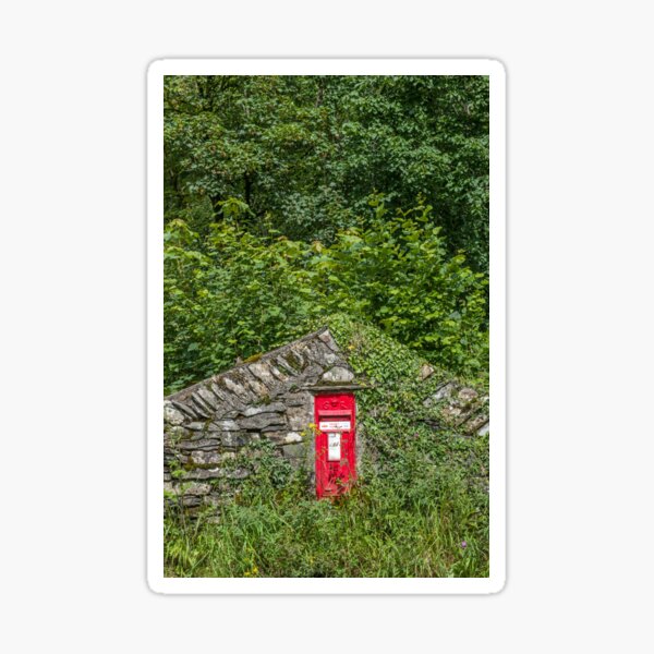 Red George Rex Letterbox in the Kentmere Valley Lake District Sticker
