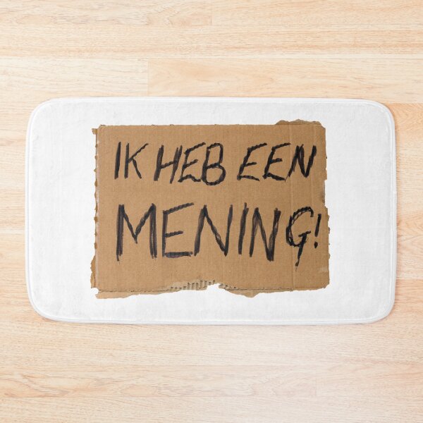 Item preview, Stukje carton met de tekst “Ik heb een mening!” designed and sold by funkyworm.