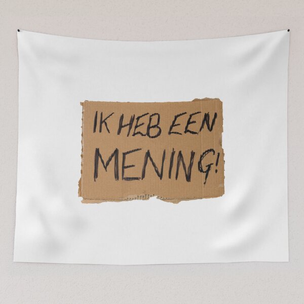 Item preview, Stukje carton met de tekst “Ik heb een mening!” designed and sold by funkyworm.