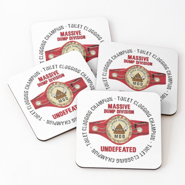 Item preview, Undefeated Massive Dump Division Toilet Clogging Champ designed and sold by Status71.