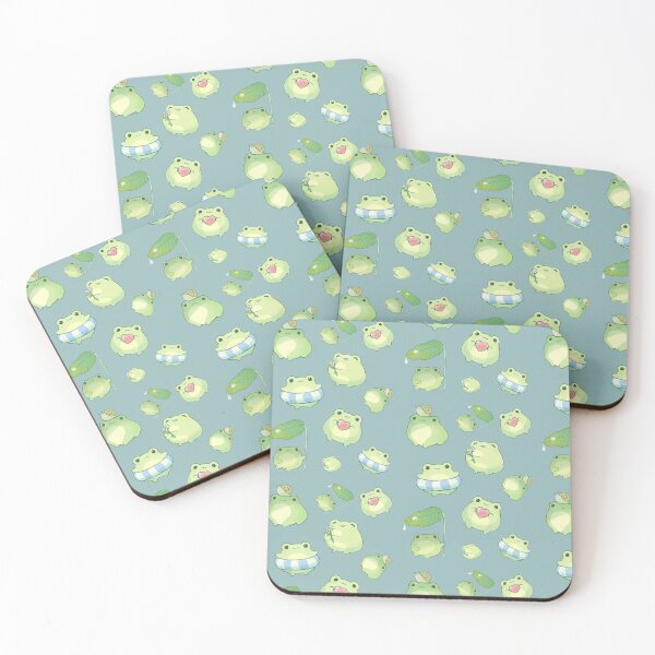 Item preview, Kawaii Frog Pattern designed and sold by CrescntDesigns.
