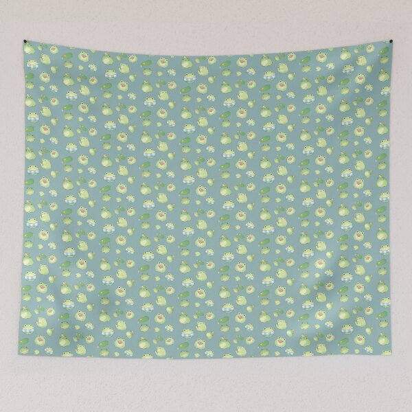 Item preview, Kawaii Frog Pattern designed and sold by CrescntDesigns.