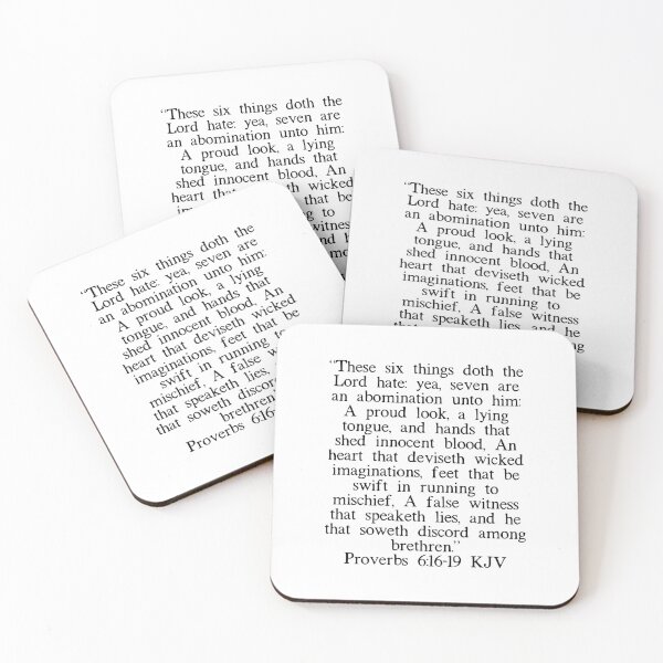 Item preview, Proverbs 6:16-19 KJV designed and sold by IBMClothing.