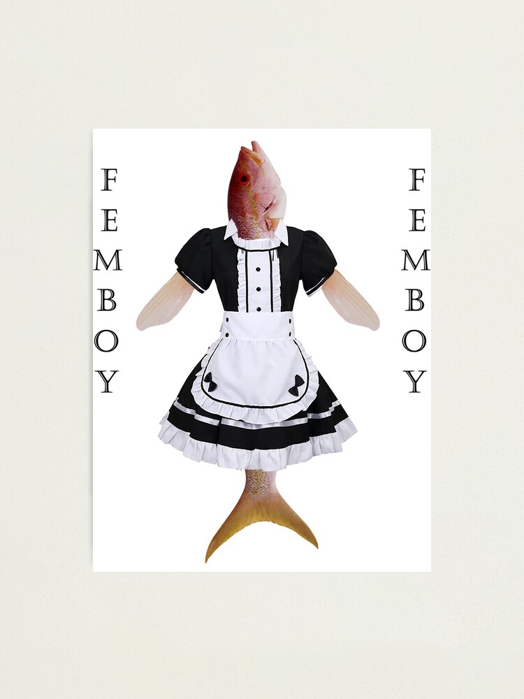 Femboy maid fish Photographic Print for Sale by Finchlette
