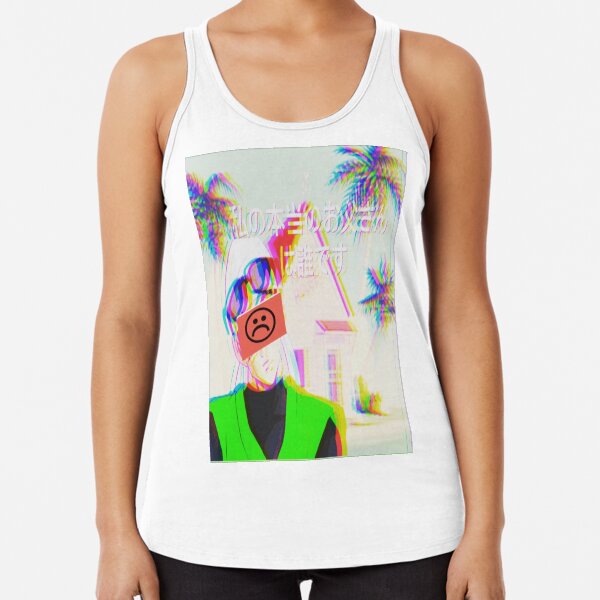 confused gohan Racerback Tank Top