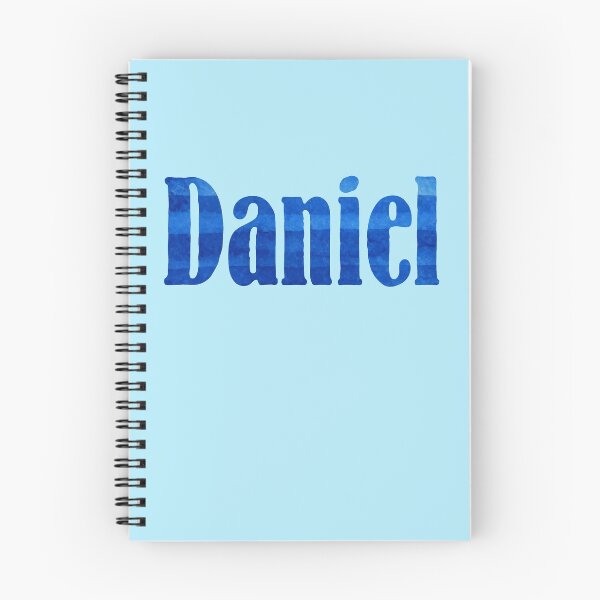 Item preview, Daniel boys name blue watercolor design designed and sold by ComicKitsch.