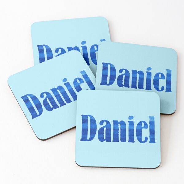 Item preview, Daniel boys name blue watercolor design designed and sold by ComicKitsch.
