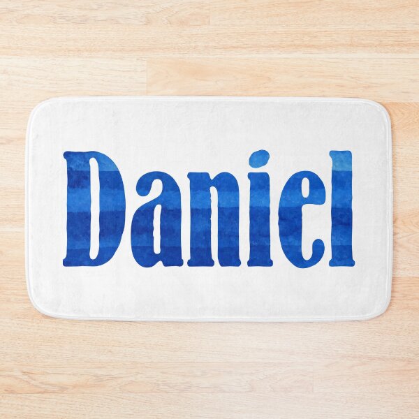 Item preview, Daniel boys name blue watercolor design designed and sold by ComicKitsch.