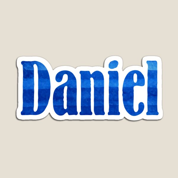 Item preview, Daniel boys nombre diseño de acuarela azul designed and sold by ComicKitsch.