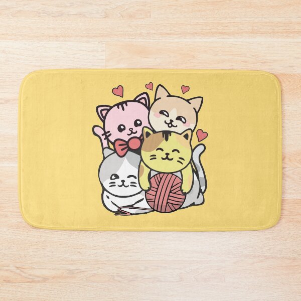 Item preview, Cat Cats Pile Kawaii Cute Anime Kitten Playing With Yarn Ball Funny Gift designed and sold by alenaz.
