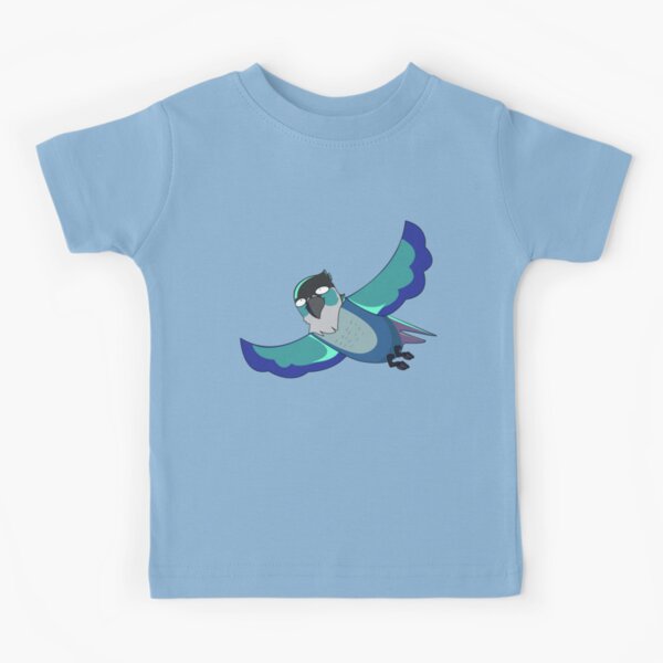 Jaiden animations funny eyes cute flying bird, parrot watching you funny   Kids T-Shirt for Sale by SGS