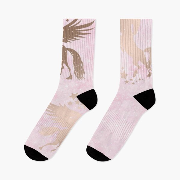 Item preview, Gold Unicorns on Pink Background Pattern designed and sold by AMS-ART.
