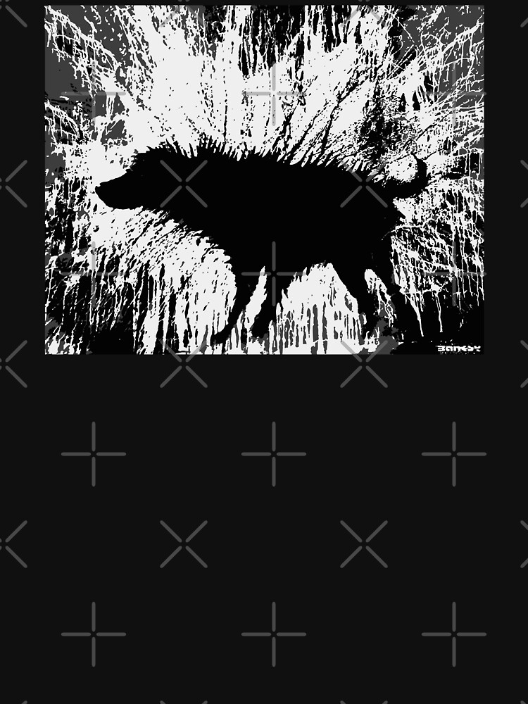 Thumbnail 7 of 7, Classic T-Shirt, Banksy Wet Dog Shakes designed and sold by WE-ARE-BANKSY.