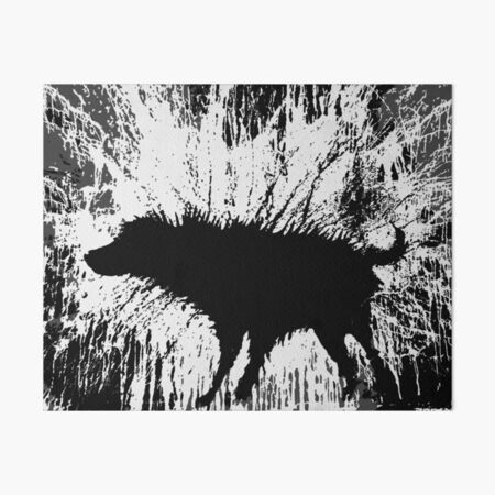 Banksy Wet Dog Shakes Art Board Print