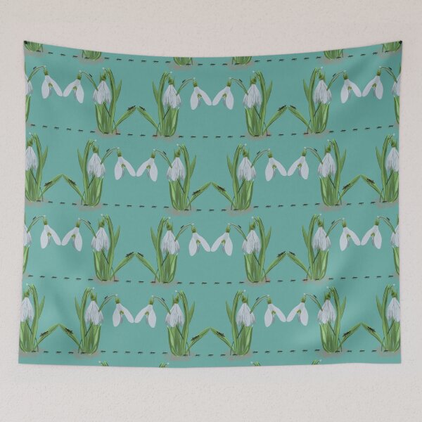 Item preview, Snowdrops with marching ants! designed and sold by sueshorman.
