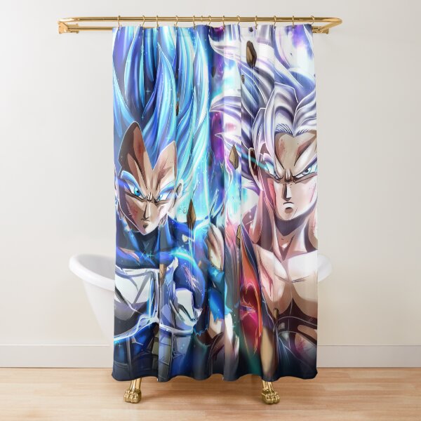 vegeta et goku power up Rideau de douche